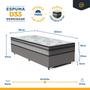 Imagem de Cama Box com Colchão Espuma D33 Pillow In Anjos Ortosleep Solteiro King 96x203x57cm