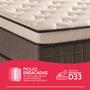 Imagem de Cama Box com Colchão King Molas Ensacadas Espuma D33 e Pillow de Visco Power Sleep 193x203cm - BF Colchões