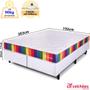 Imagem de Cama Box com Colchão King Vácuo Dupla Face Ortopédico Max Flowing 193x203cm BF Colchões