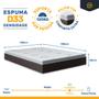 Imagem de Cama Box com Colchão Nivus Espuma D33 Com Pillow Top Casal 138cm