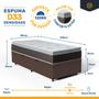 Imagem de Cama Box com Colchão Nivus Espuma D33 Com Pillow Top Solteiro 88cm