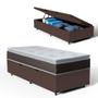 Imagem de Cama Box com Colchão Nivus Espuma D33 Com Pillow Top Solteiro 88cm