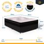 Imagem de Cama Box com Colchão Pillow In Orthoplus Casal 138x188x30cm