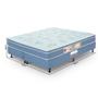 Imagem de Cama Box Com Colchão Queen Size Espuma D45 Sleep Max 158x198x25 Azul Castor