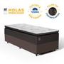 Imagem de Cama Box com Colchão Ravena Molas Ensacadas Com Pillow Top Solteiro 88cm
