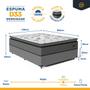 Imagem de Cama Box com Colchão Resistence Espuma D33 Pillow Top Casal 138cm