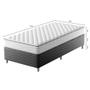 Imagem de Cama Box com Colchão Solteirão Howie Espuma D33 (17x96x203) Branco e Cinza