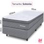 Imagem de Cama Box com Colchão Solteirão Ortopédico Espuma D45 Extra Firme 97x203cm BF Colchões