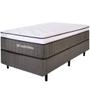 Imagem de Cama Box com Colchão Solteiro Molas Ensacadas Espuma D33 e Pillow de Visco Power Sleep 88x188cm - BF Colchões