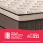 Imagem de Cama Box com Colchão Solteiro Molas Ensacadas Espuma D33 e Pillow de Visco Power Sleep 88x188cm - BF Colchões