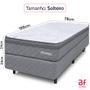 Imagem de Cama Box com Colchão Solteiro Ortopédico Espuma D45 Extra Firme 78x188cm BF Colchões