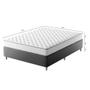Imagem de Cama Box com Colchão Viúva Howie Espuma D33 (17x128x188) Branco e Cinza