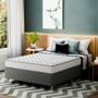 Imagem de Cama Box com Colchão Viúva Howie Espuma D33 (17x128x188) Branco e Cinza