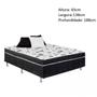 Imagem de Cama Box Conjugada Casal 43x138x188cm D28 Union Ortopedic Ortobom