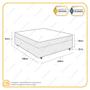 Imagem de Cama Box Conjugada Ortopédica Viúva D28 - Lucas Home - Unique 128x188x64cm