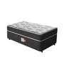 Imagem de Cama Box Conjugada Solteiro Ortopédica D26 Unique + Cabeceira Cassis Preta
