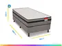 Imagem de Cama Box Conjugada Solteiro Reconflex de Mola