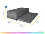 Imagem de Cama Box Conjugada Solteiro SMP com Cama Auxiliar e Baú 55x88x188 Lady
