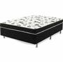 Imagem de Cama Box Conjugado Casal Espuma Ortopédica LF Moveis - 42x138x188cm