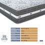 Imagem de Cama Box e Colchão Black Graphite Molas Ensacadas Casal Anjos