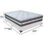 Imagem de Cama Box e Colchão Black Graphite Molas Ensacadas Casal Anjos