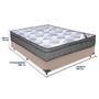 Imagem de Cama Box e Colchão ISO Superpocket Molas Ensacadas Viúvo Ortobom