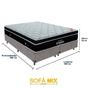 Imagem de Cama Box Elegant Casal Bip. Cinza Suede Umaflex