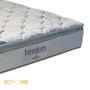 Imagem de Cama Box Freedom Casal Bip. Branco Sintético Ortobom 68x138x188