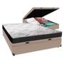 Imagem de Cama Box Kairo Casal Blin. Bege Suede Portobel 56x138x188