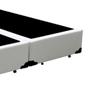 Imagem de Cama Box King 193 Tecido Sintético Branco Com Colchão Alegro Bello Box Espuma D28 Cinza 57x193x203