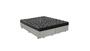 Imagem de Cama Box King 193 Tecido Sintetico Branco Com Colchão Espuma D20 - Tampo Preto 12cm