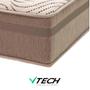 Imagem de Cama Box King Bege e Colchão Los Angeles Molas VTECH