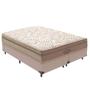Imagem de Cama Box King Bege e Colchão Los Angeles Molas VTECH
