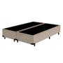 Imagem de Cama Box King Bipartido Ayman Móveis Suede Bege 40x193x203