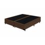 Imagem de Cama Box King Bipartido NK Camas Suede Marrom 40x193x203