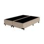 Imagem de Cama Box King Bipartido Recanto do Sono Suede Bege 40x193x203