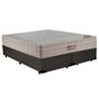 Imagem de Cama Box King Bipartido Sintético + Colchão Ortobom Airtech Molas Ensacadas 193x203x65