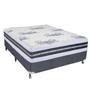 Imagem de Cama Box King Castor + Colchão Silver Star Tecnopedic Dupla Face 193x203x74 - Molas Firme - Alto Padrão - Fino Acabamento