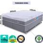 Imagem de Cama Box King Colchao a Vácuo Infinity Premium Mola Ensacada e Pillow top de Espuma Viscoelástico  BF Colchões