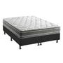 Imagem de Cama Box King: Colchão Anatômico Anjos D33/EP Supremo Track Double Face + Base CRC Suede Gray(193x203)