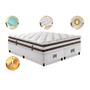 Imagem de Cama Box King Colchão + Box 193x203 Molas Ensacadas Cama inBox Relax Pillow