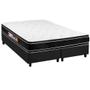 Imagem de Cama Box King: Colchão Espuma Castor D33 Black e White + Base CRC Suede Gray(193x203)