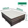 Imagem de Cama Box King + Colchão Espuma D33 Ortopédico 193x203x64m Orthopedic ll V-Store