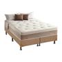 Imagem de Cama Box King: Colchão Molas Herval Maxspring Diplomat + Base CRC Suede Clean(193x203)