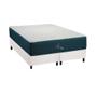 Imagem de Cama Box King: Colchão Molas MasterPocket Ensacadas Polar Aquariuns + Base CRC Courano White (193x203)