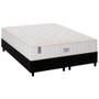 Imagem de Cama Box King: Colchão Molas Plumatex MasterPocket Ensacadas Miami + Base CRC Suede Black(193x203)