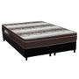 Imagem de Cama Box King: Colchão Ortopédico Ortobom Light OrtoPillow + Base CRC Suede Black(186x198)