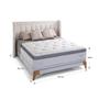 Imagem de Cama Box King Molas Ensacadas 193x203x59cm Atenas Branco