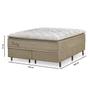 Imagem de Cama Box King Molas Ensacadas 77x193x203cm Dubai Azmax