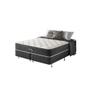 Imagem de Cama Box King Preto + Colchão Molas Ensacadas HiperSoft Seattle 193x203x69cm